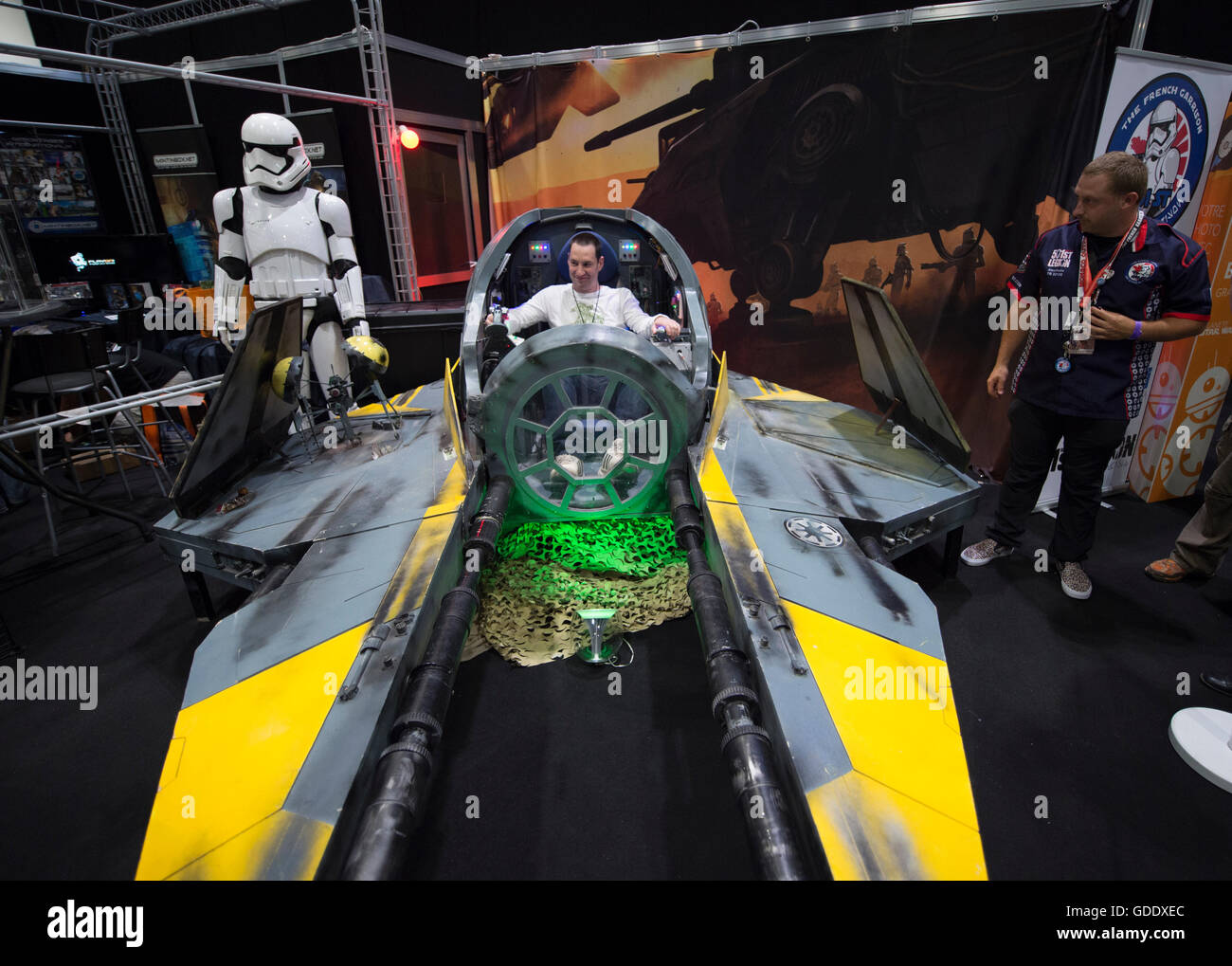 ExCel London, UK. 15th July 2016. Star Wars Celebration Europe 2016 opens at Excel, running from