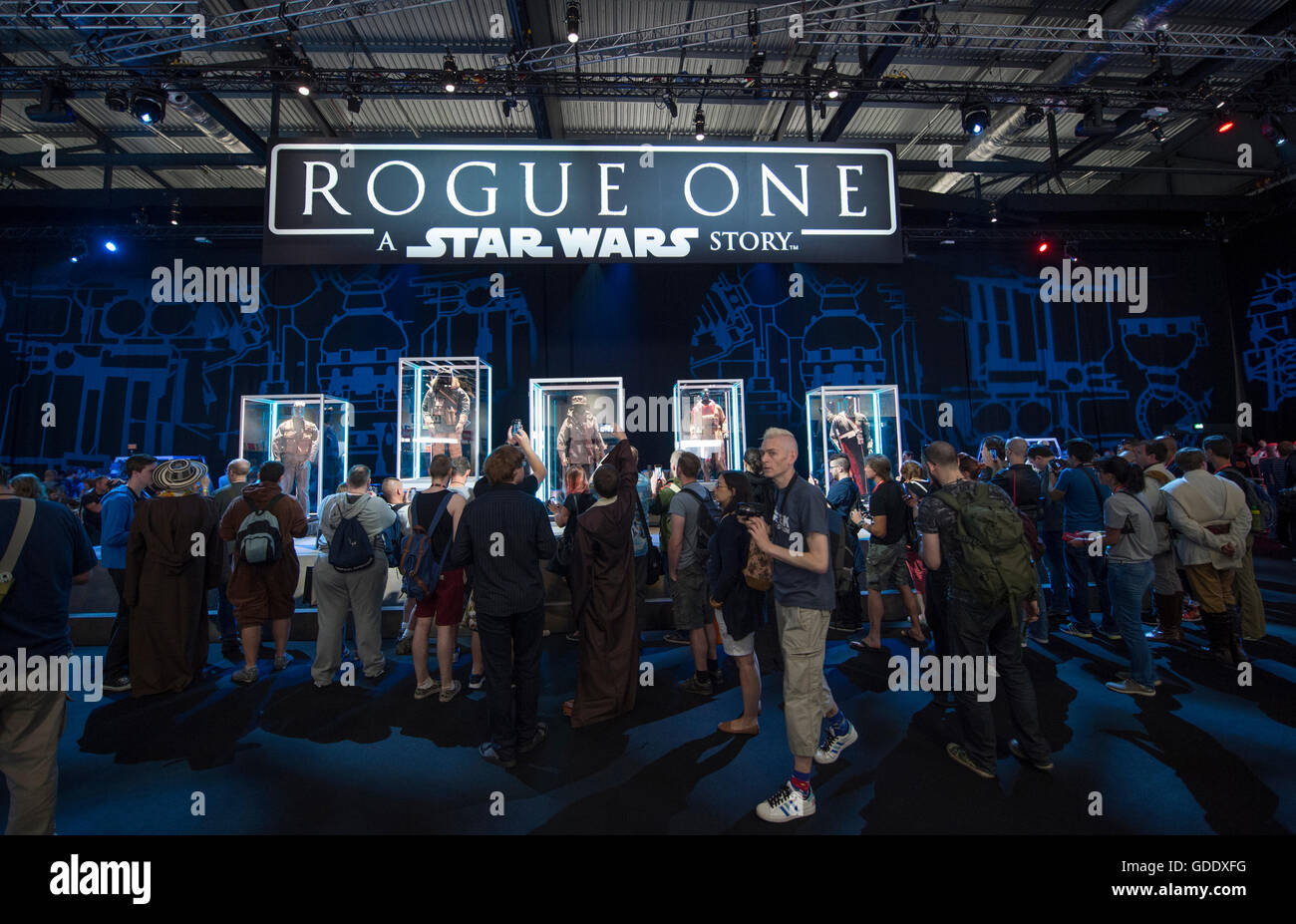 ExCel London, UK. 15th July 2016. Star Wars Celebration Europe 2016 opens at Excel, running from