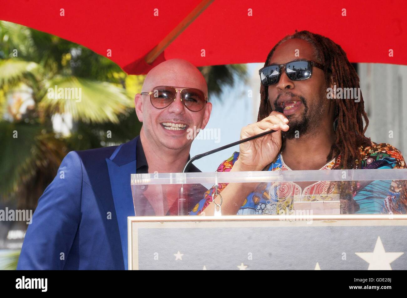 Los Angeles, CA, USA. 15th July, 2016. Pitbull, Lil Jon at the