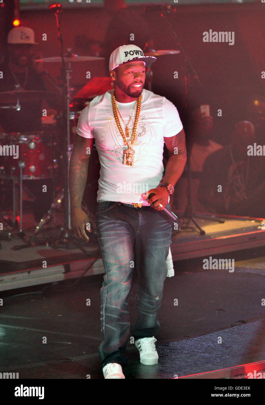 Las Vegas, Nevada, USA. 15th July, 2016. Rapper 50 Cents and the G-Unit ...