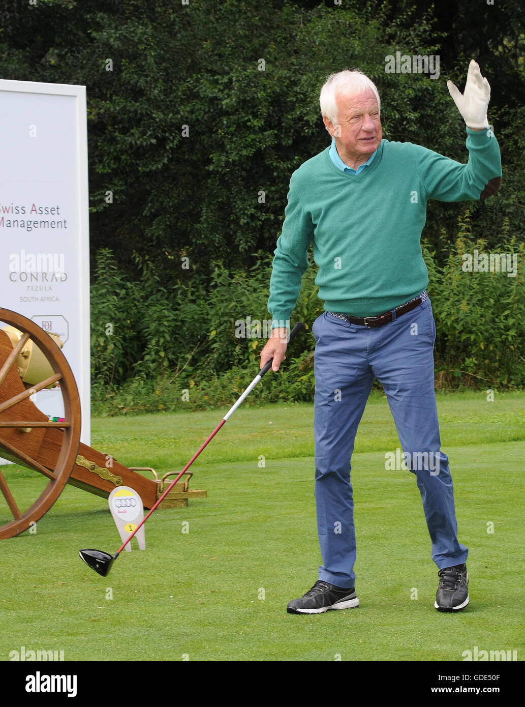 Bad Griesbach, Germany. 15th July, 2017. Businessman Gregor Wintersteller  plays golf in the context of the 29th Kaiser Cup golf tournament of the  Franz-Beckenbauer-foundation at the Quellness Golf Resort in Bad Griesbach,