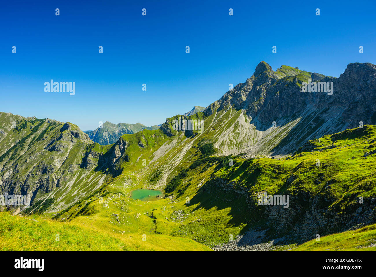 Allgäu,Allgäu Alps,Alps,Bavaria,near Oberstdorf,mountain,mountain ...