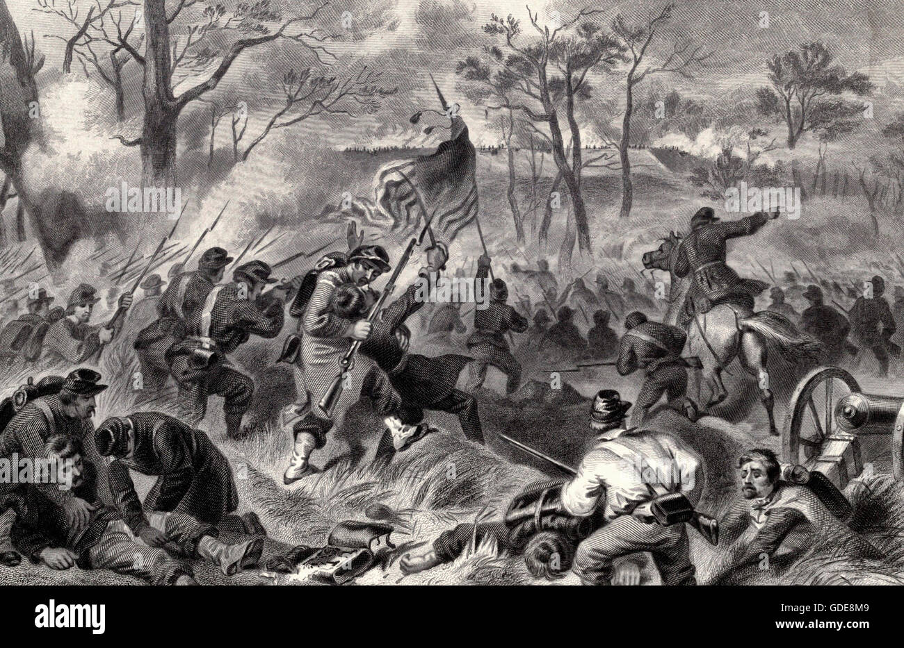 Capture of Fort Donelson, Tennessee, USA Civil War Stock Photo