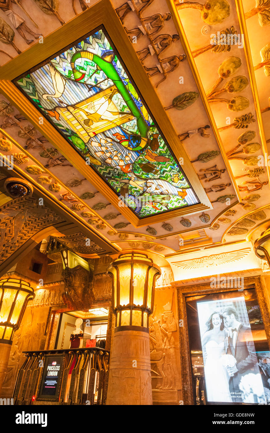 England,London,Knightsbridge,Harrods,Egyptian Escalator Stock Photo Alamy