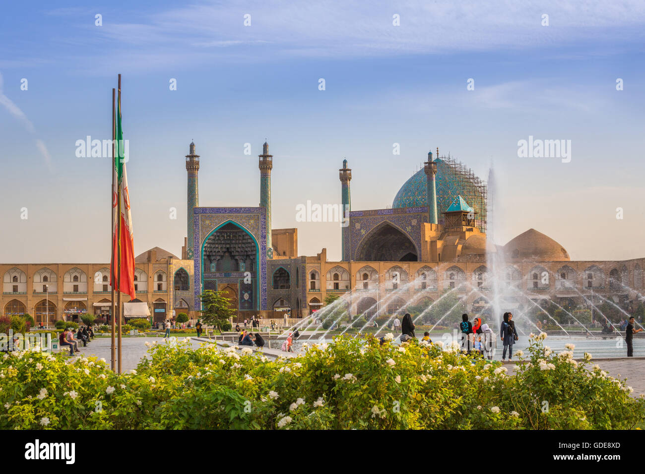 Iran,Esfahan City,Naqsh-e Jahan Square,Masjed-e Shah Mosque Stock Photo
