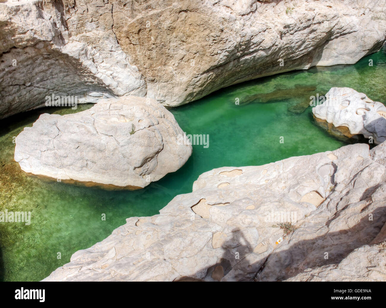 Wadi Bani Khalid,Oman Stock Photo