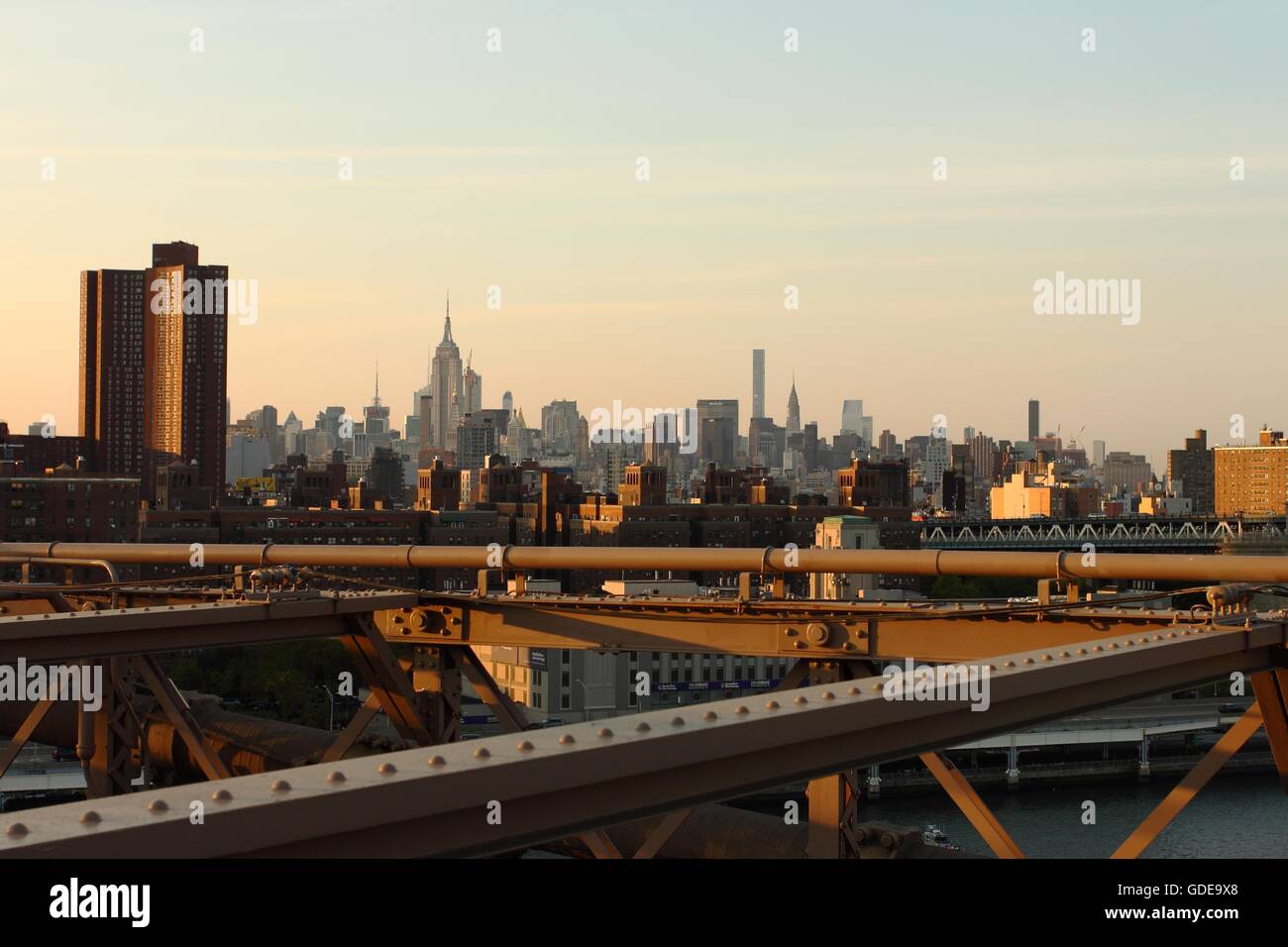Lower Manhattan view, NYC, USA Stock Photo