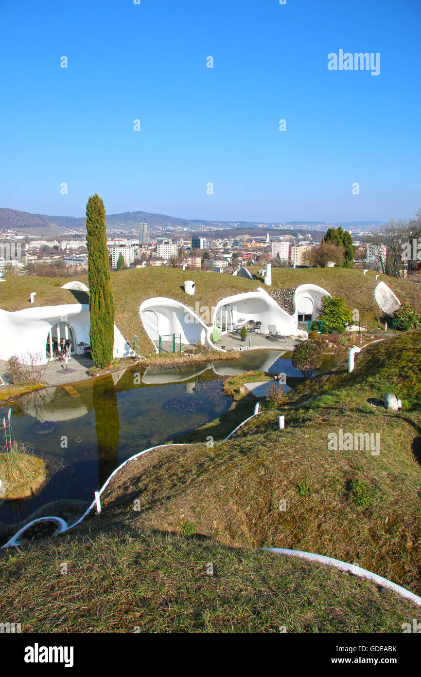 Earth houses by Peter Vetsch Stock Photo - Alamy