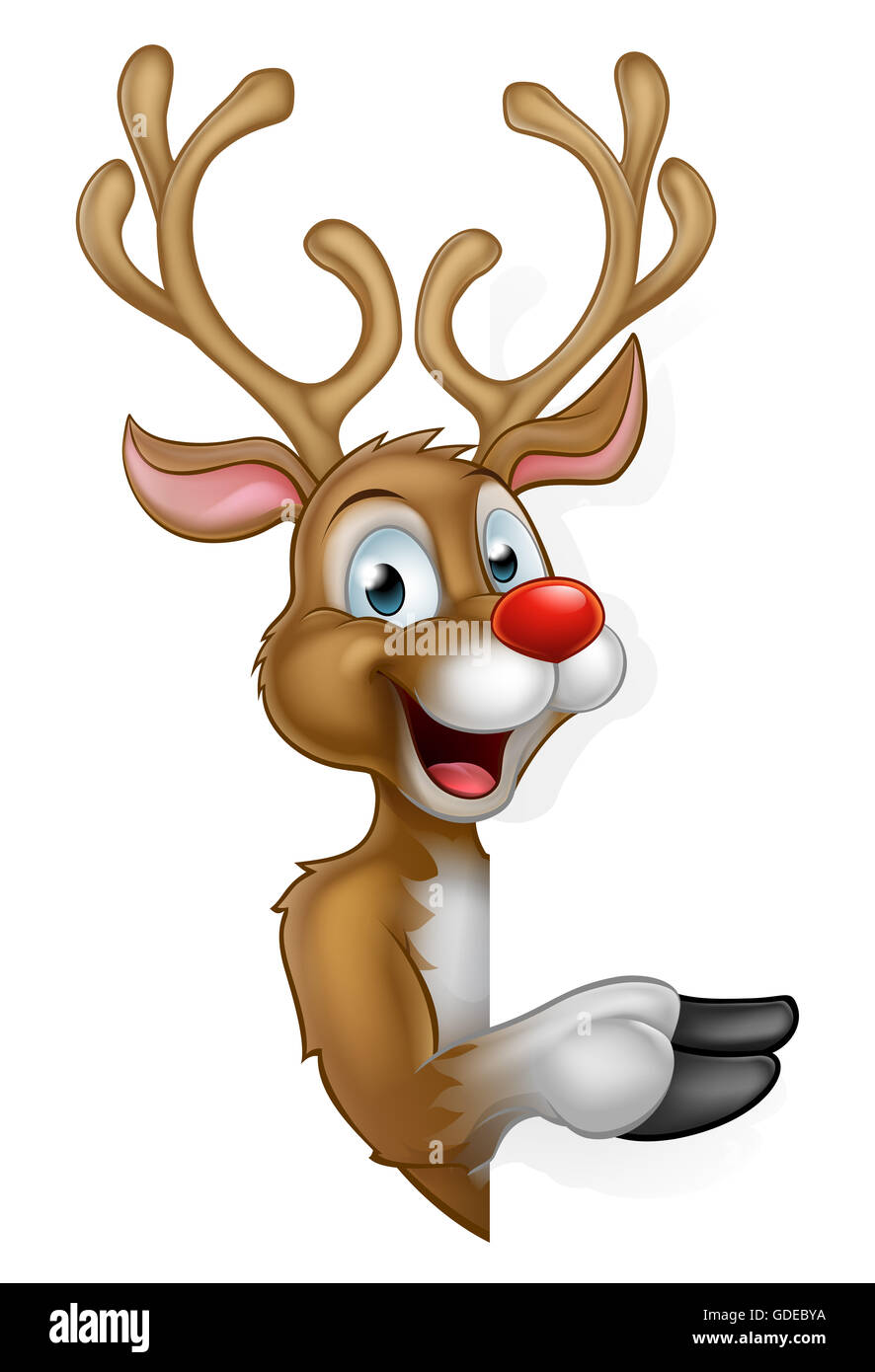 cartoon clipart reindeer