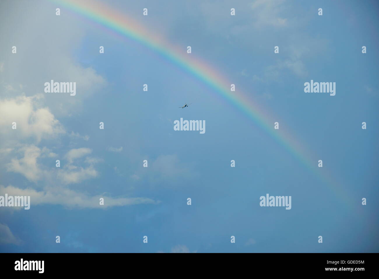 Rainbow over the ocean at Koh Samui, Thailand Stock Photo - Alamy