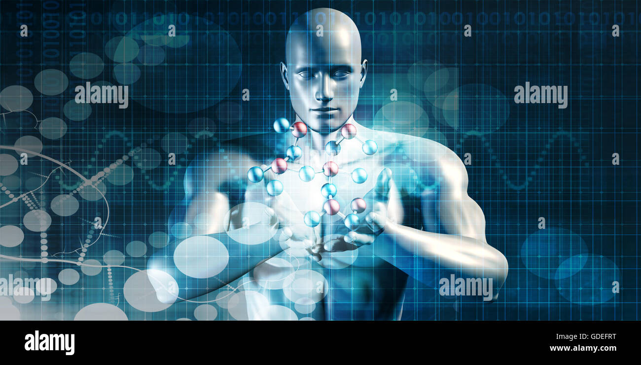 Medical Science with Molecule Structure as Abstract Stock Photo Alamy