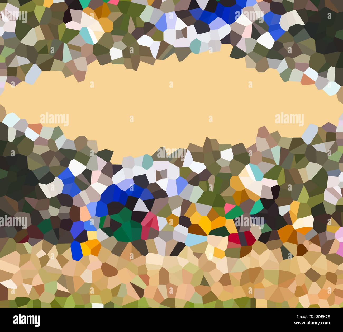 Colourful crystallize pattern abstract background design with copy ...