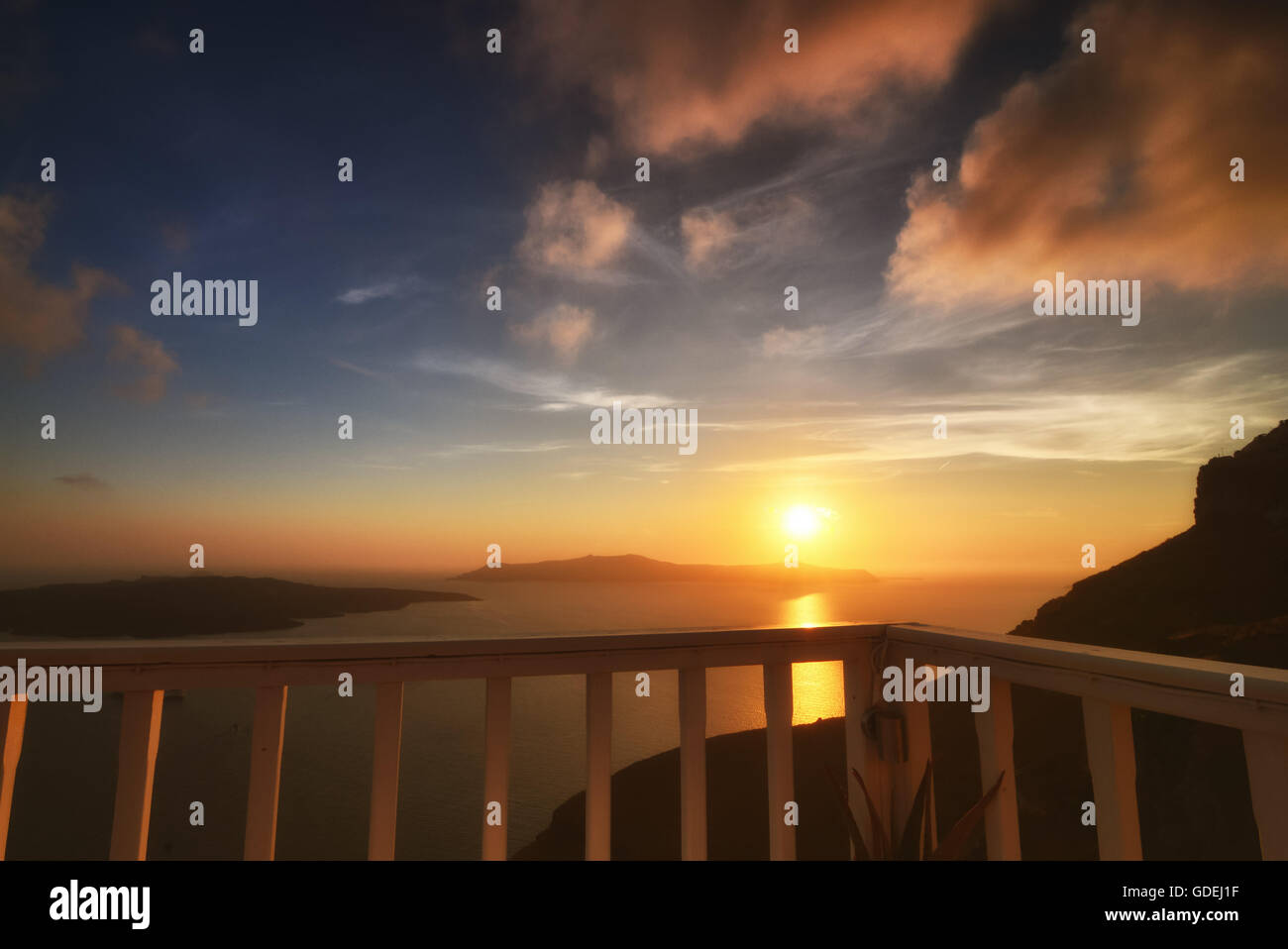 Mediterranean sea balcony hi-res stock photography and images - Alamy