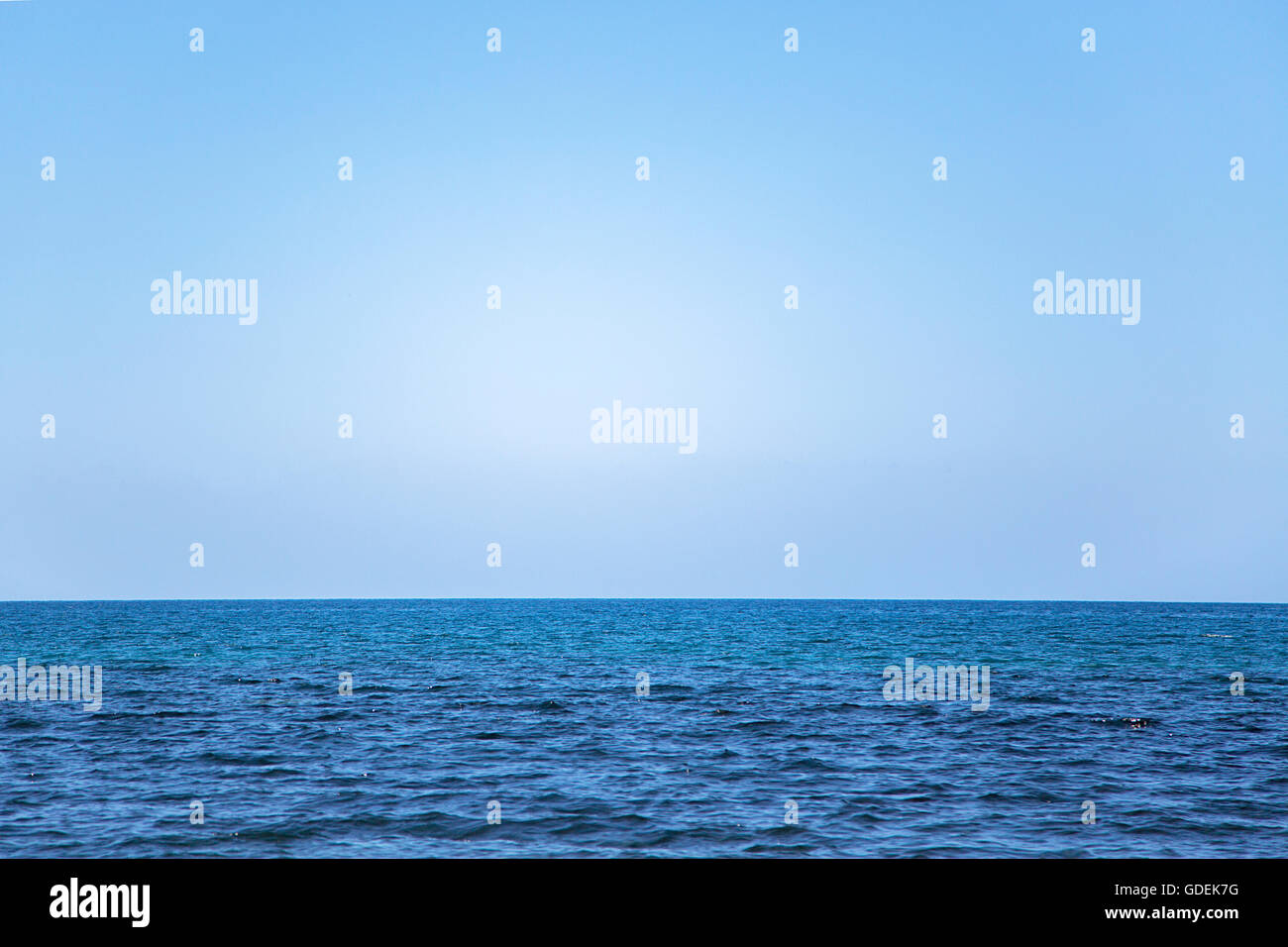View at ocean horizon on the Atlantic Stock Photo