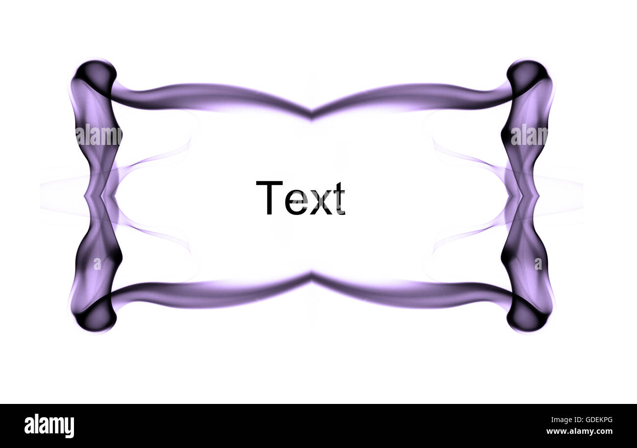 Abstract frame with space for text made of smoke Stock Photo - Alamy