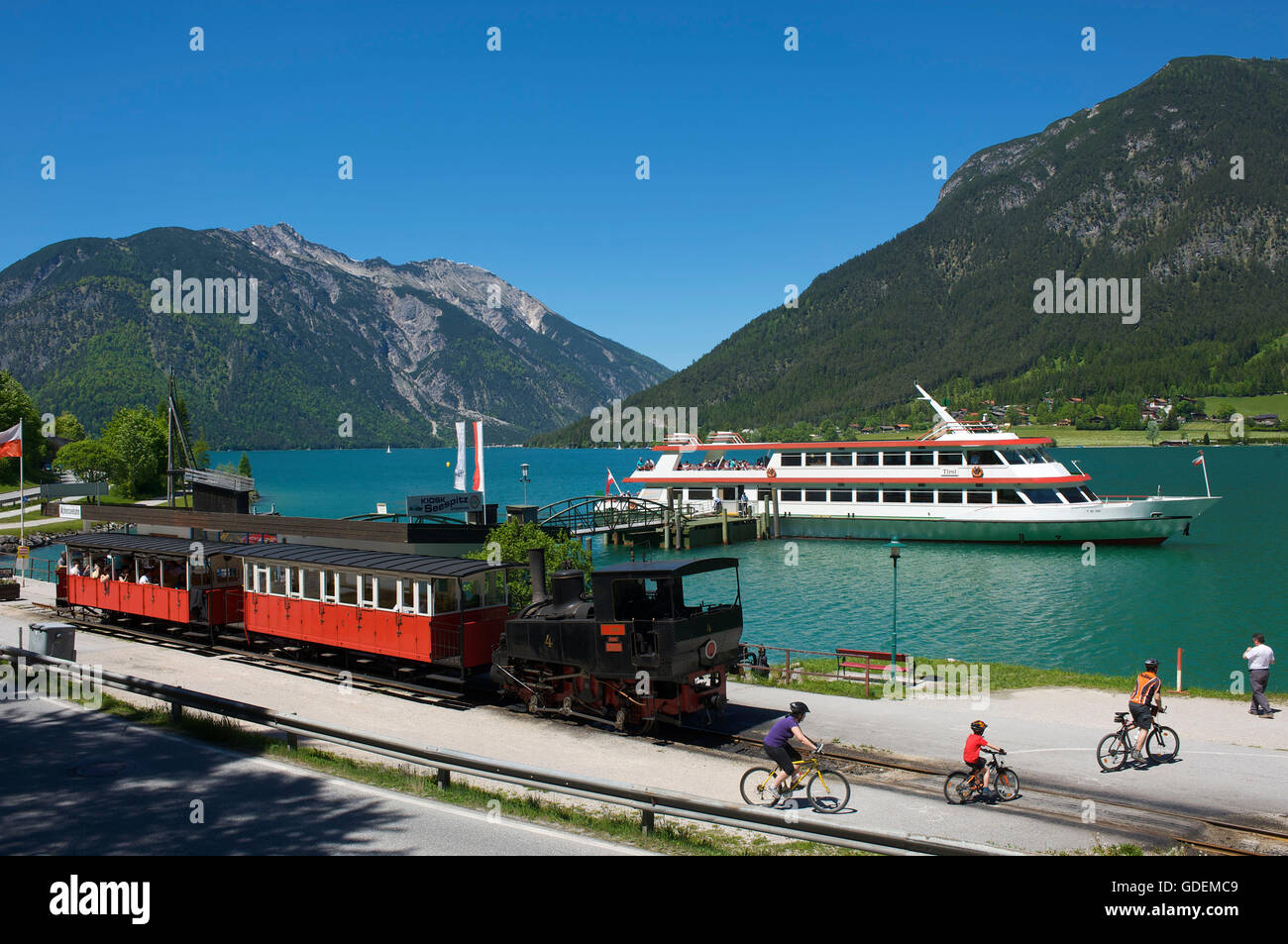 Achensee Train, Lake Achensee, Tyrol, Austria Stock Photo