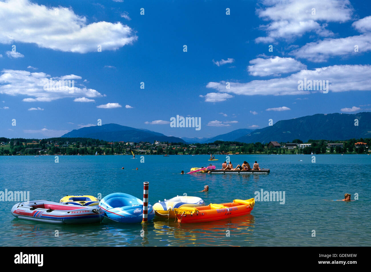 Lake Faaker See, Carinthia, Austria Stock Photo