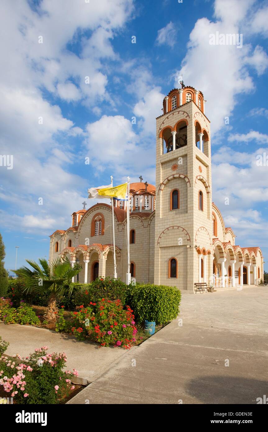 Church in Paralimni, Ayia Napa, Republic of Cyprus Stock Photo