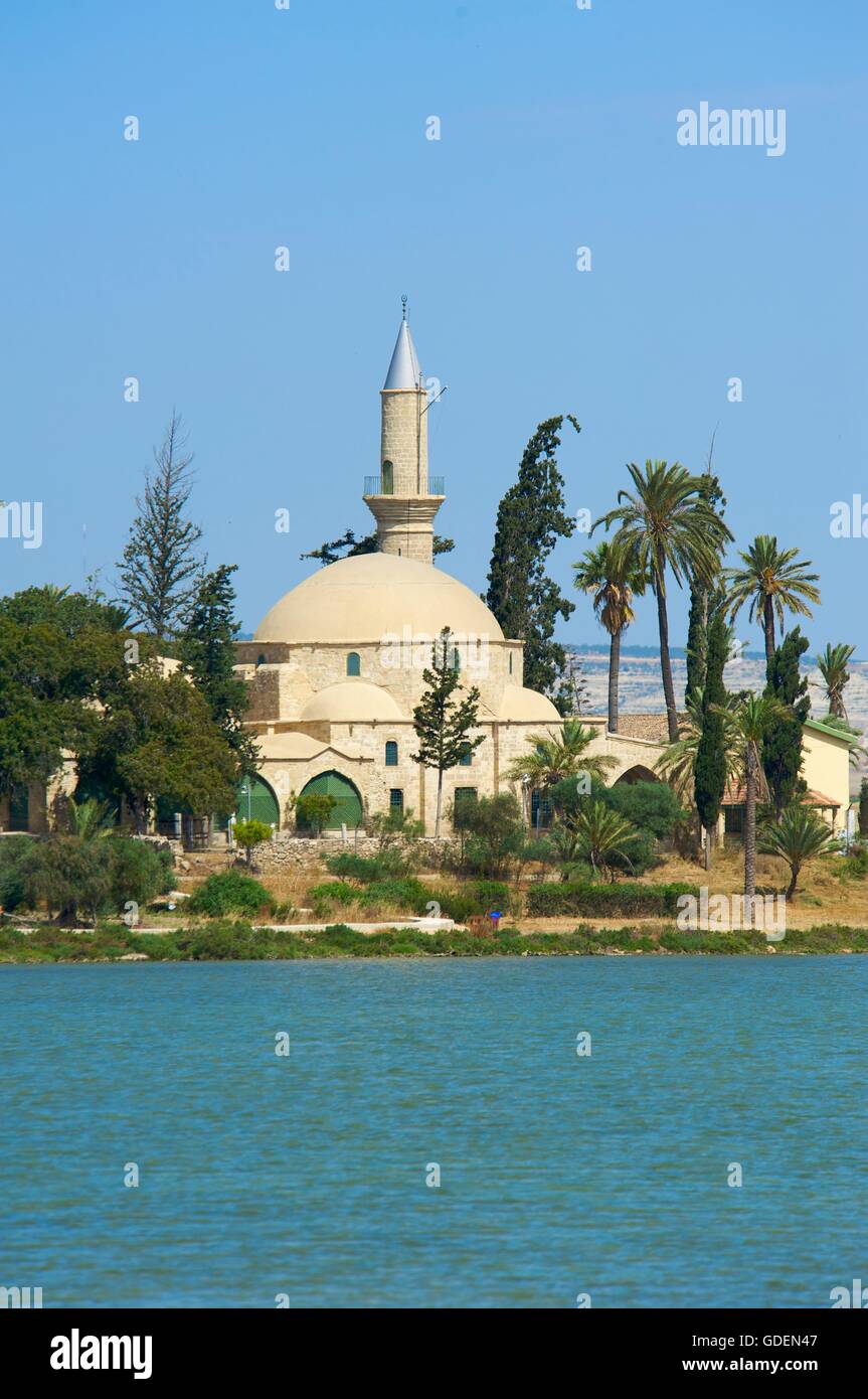 Hala Sultan Tekke Mosquee, Larnaka,Republic of Cyprus Stock Photo
