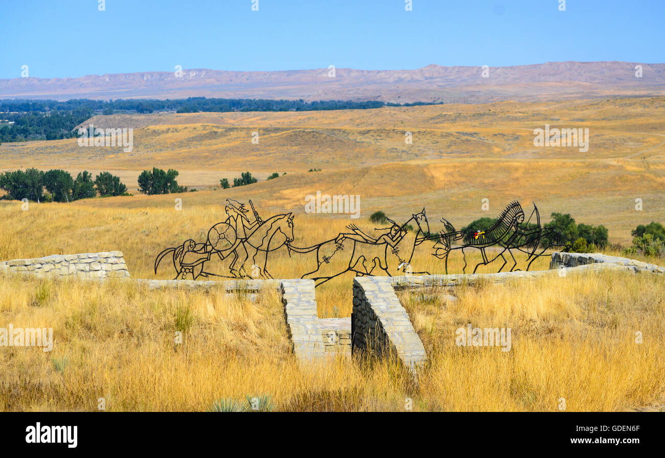 Little Bighorn Battlefield National Monument Stock Photo Alamy