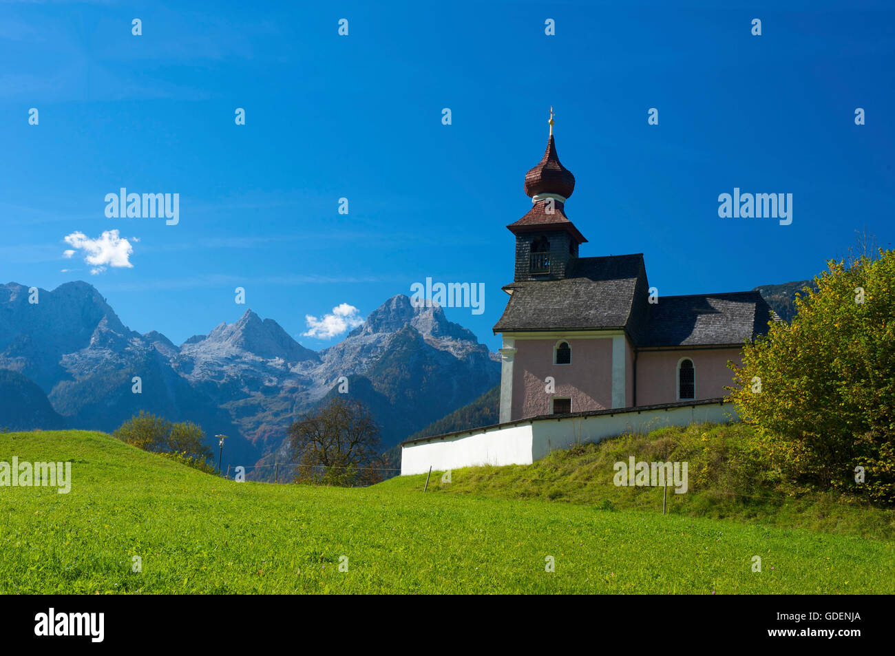 Antonikapelle in Au bei Lofer, Pinzgau im Salzburger Land, Austria Stock Photo