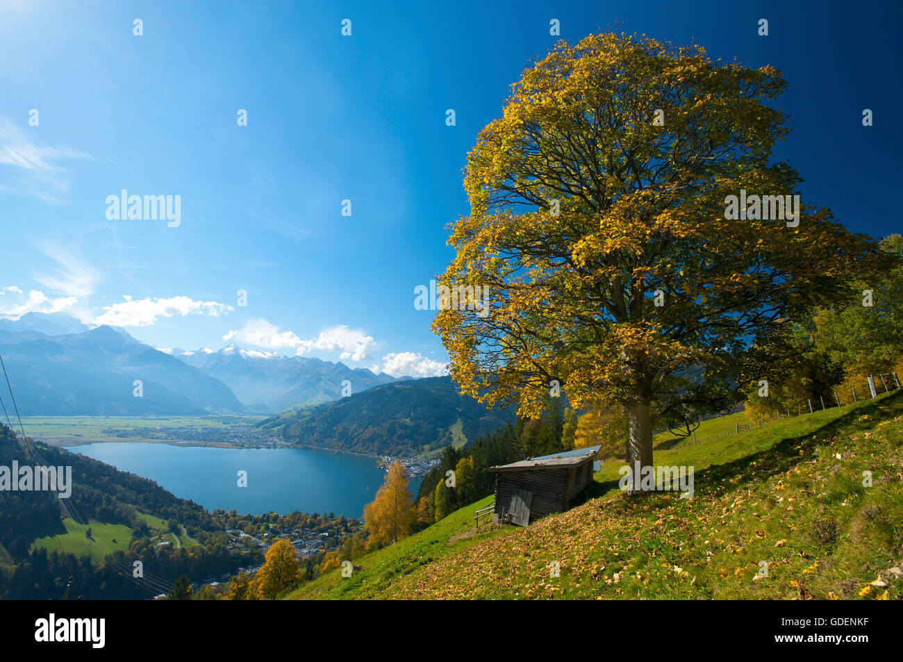 Zell am See Lake, Pinzgau im Salzburger Land, Austria Stock Photo