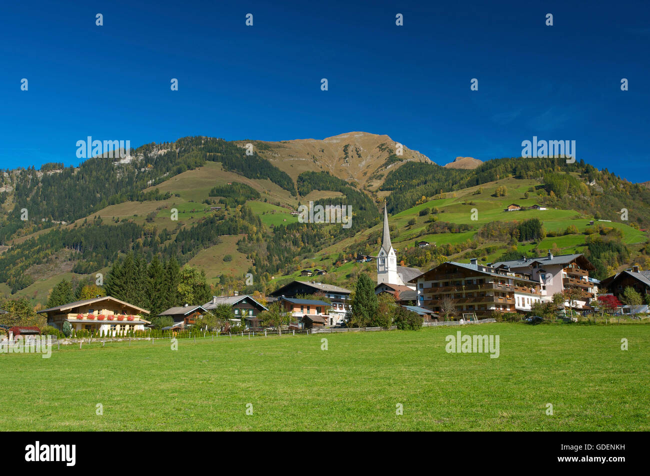 Rauris in Rauriser Tal Valley, Pinzgau, Salzburger Land, Austria Stock Photo
