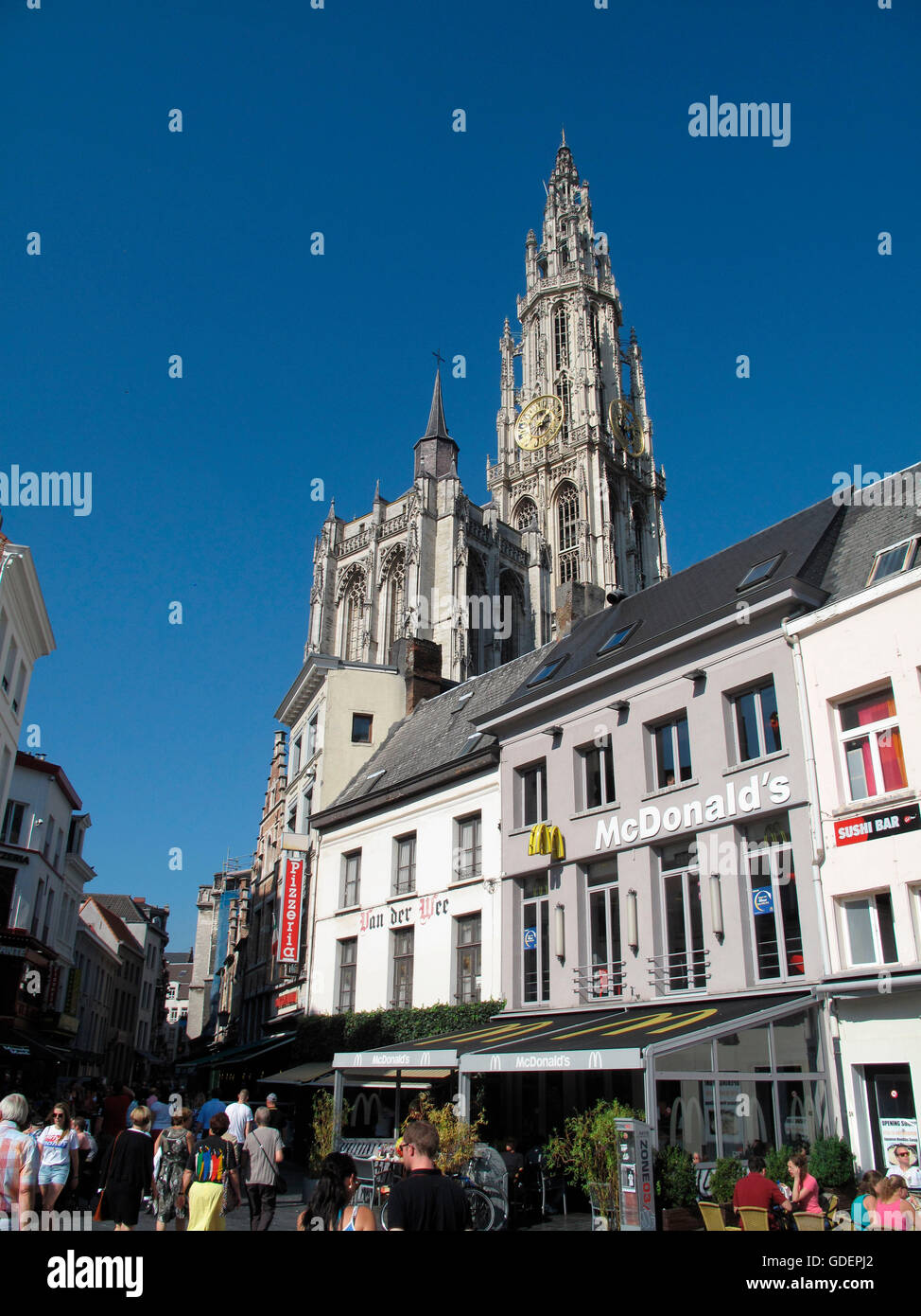 Cathedral of Our Lady, Antwerp, Belgium Stock Photo