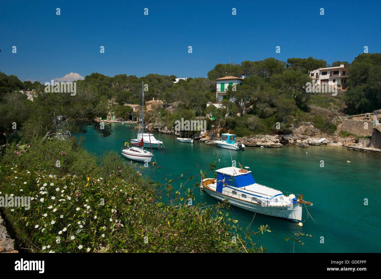 Cala Figuera, Mallorca, Majorca, Balearic Islands, Spain Stock Photo