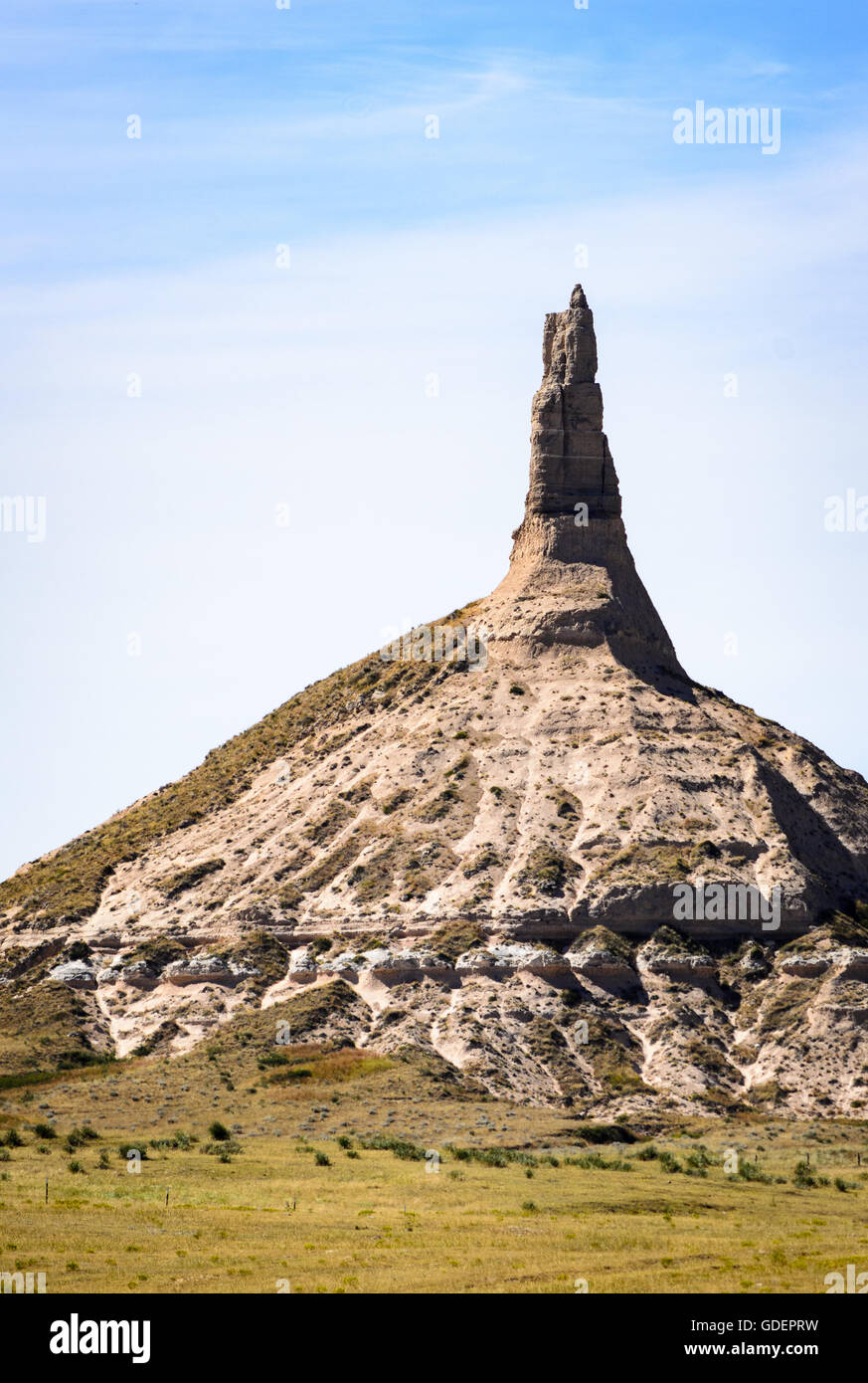 Chimney Rock National Historic Site Stock Photo