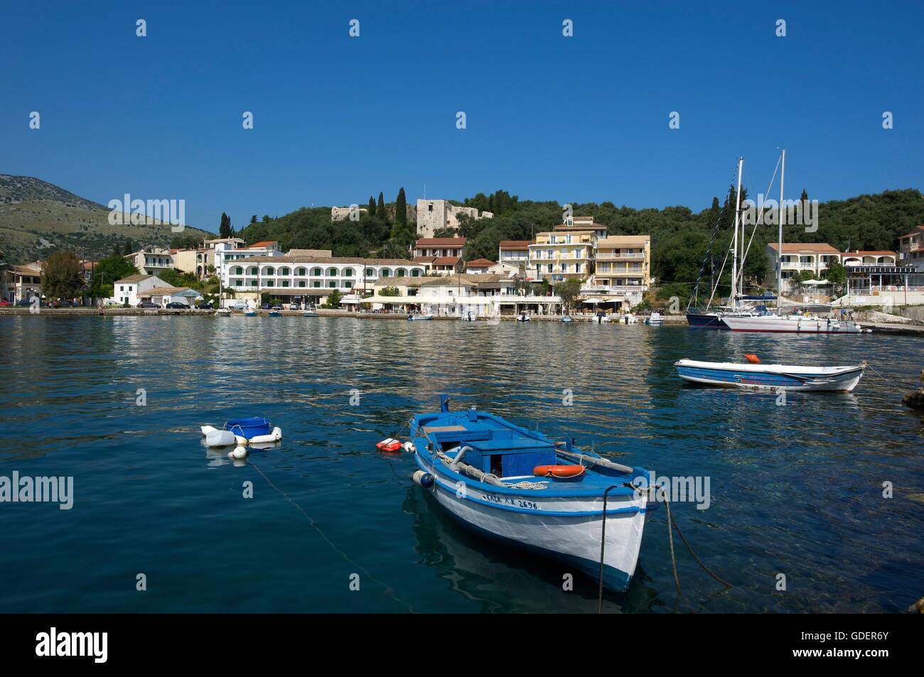 Port of Kassiopi, Corfu, Ionian Islands, Greece Stock Photo - Alamy