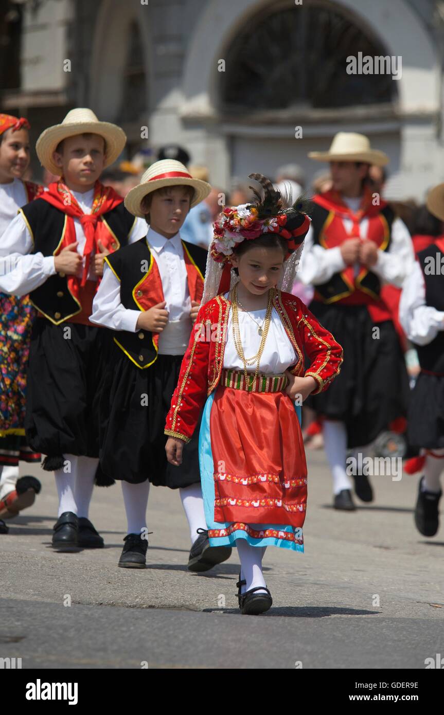 Traditional Costumes in Corfu-Town, Kerkyra, Corfu, Ionian Islands, Greece  Stock Photo - Alamy