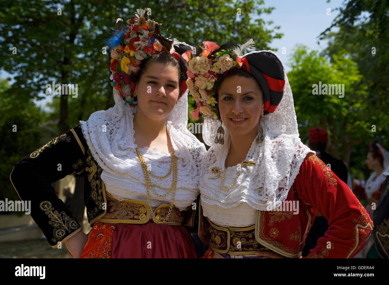 Traditional Costumes in Corfu-Town, Kerkyra, Corfu, Ionian Islands, Greece  Stock Photo - Alamy