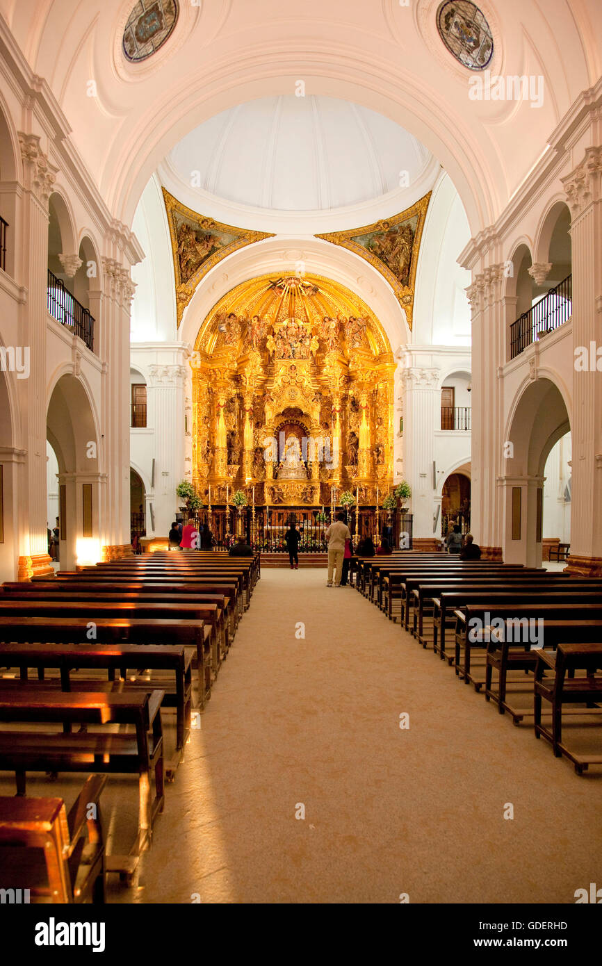 Church Paloma Blanco, El Rocio, Coto Donana, Andalusia, Spain Stock Photo