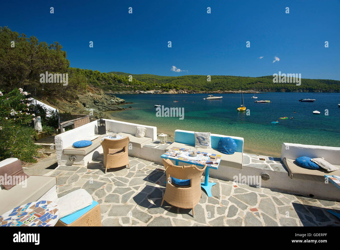 Hotel Likithos, Sithonia, Chalkidiki, Halkidiki, Greece Stock Photo