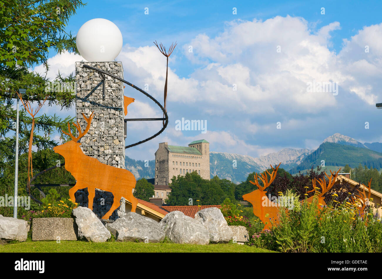 Castle in Sonthofen, Allgaeu, Bavaria, Germany Stock Photo - Alamy