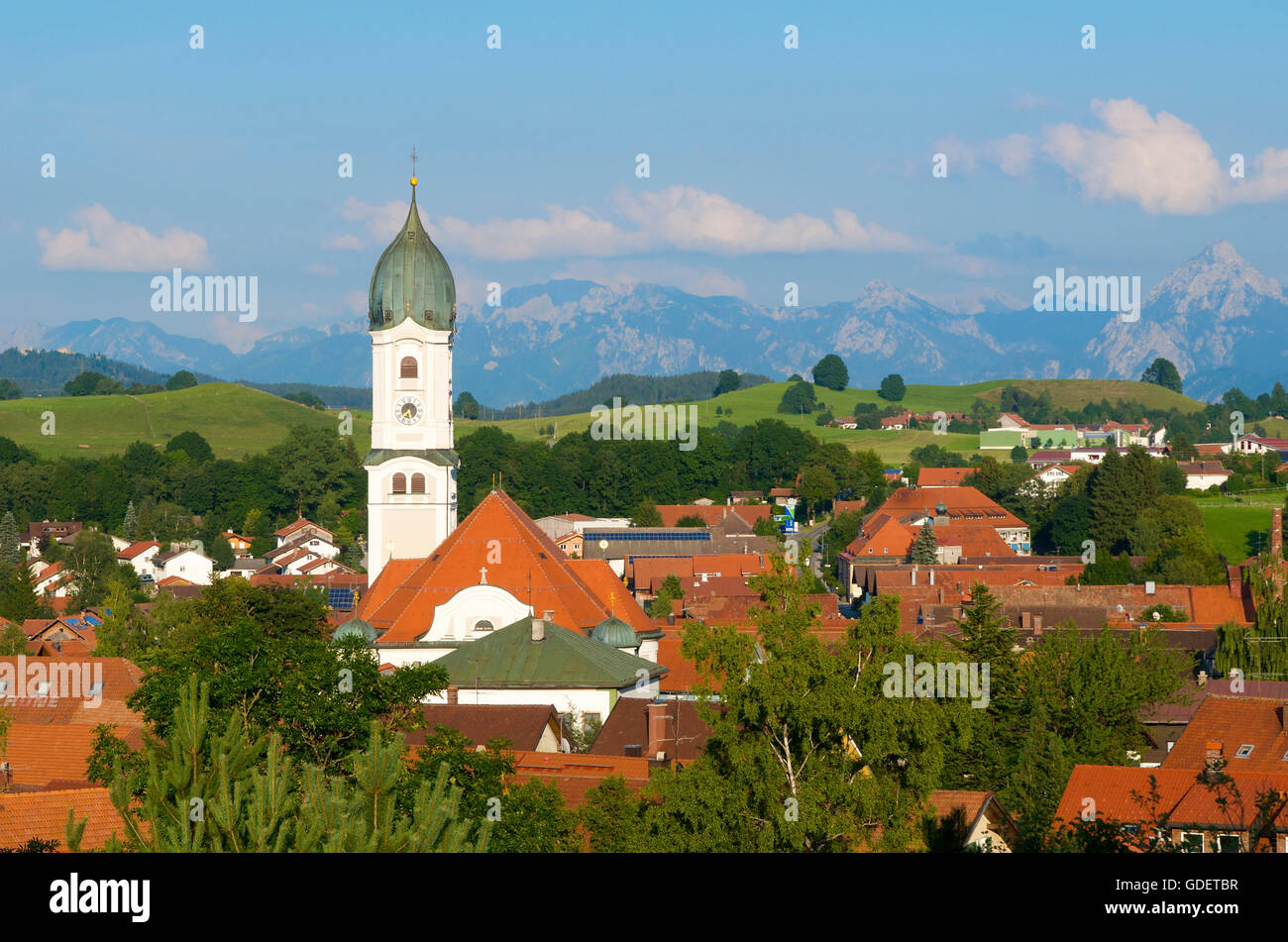 Nesselwang, Allgaeu, Bavaria, Germany Stock Photo