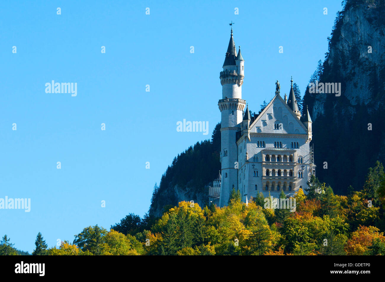 Neuschwanstein Castle, Fuessen, Allgaeu, Bavaria, Germany Stock Photo