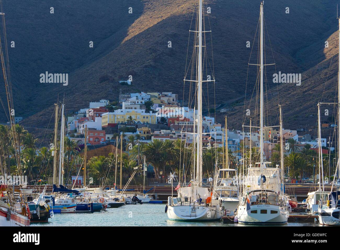 Marina, San Sebastian, La Gomera, Canary Islands, Spain Stock Photo