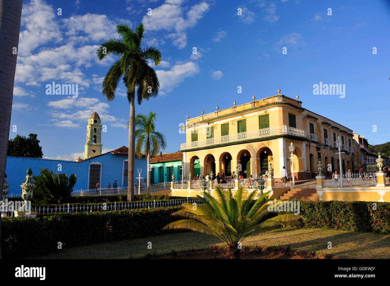 Plaza Mayor, Palacio Brunet, Trinidad, Cuba Stock Photo