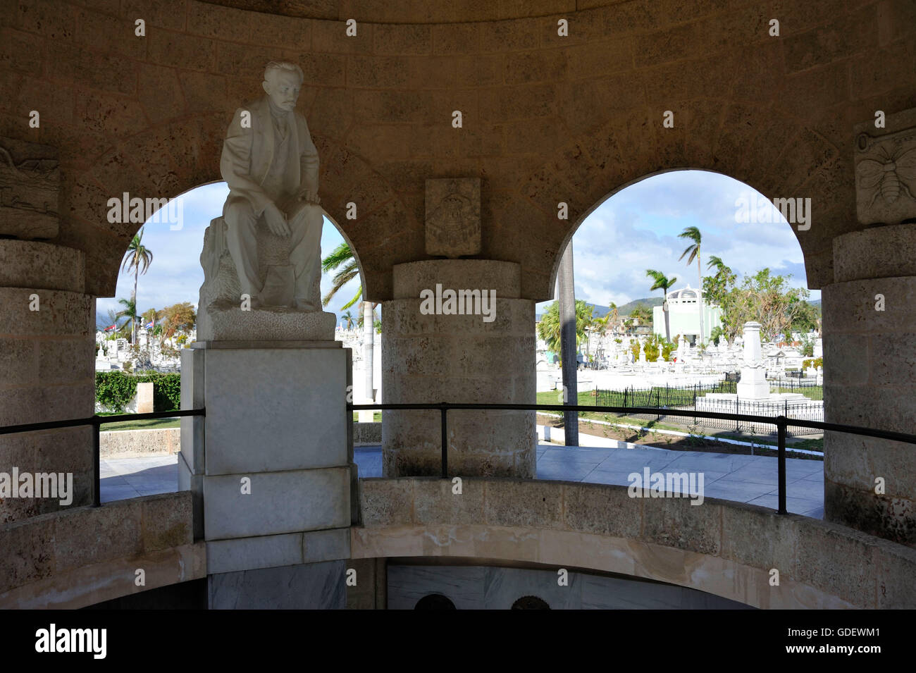 Tomb Jose Marti, Cemetry Santa Ifigenia, Santiago de Cuba, Cuba Stock Photo