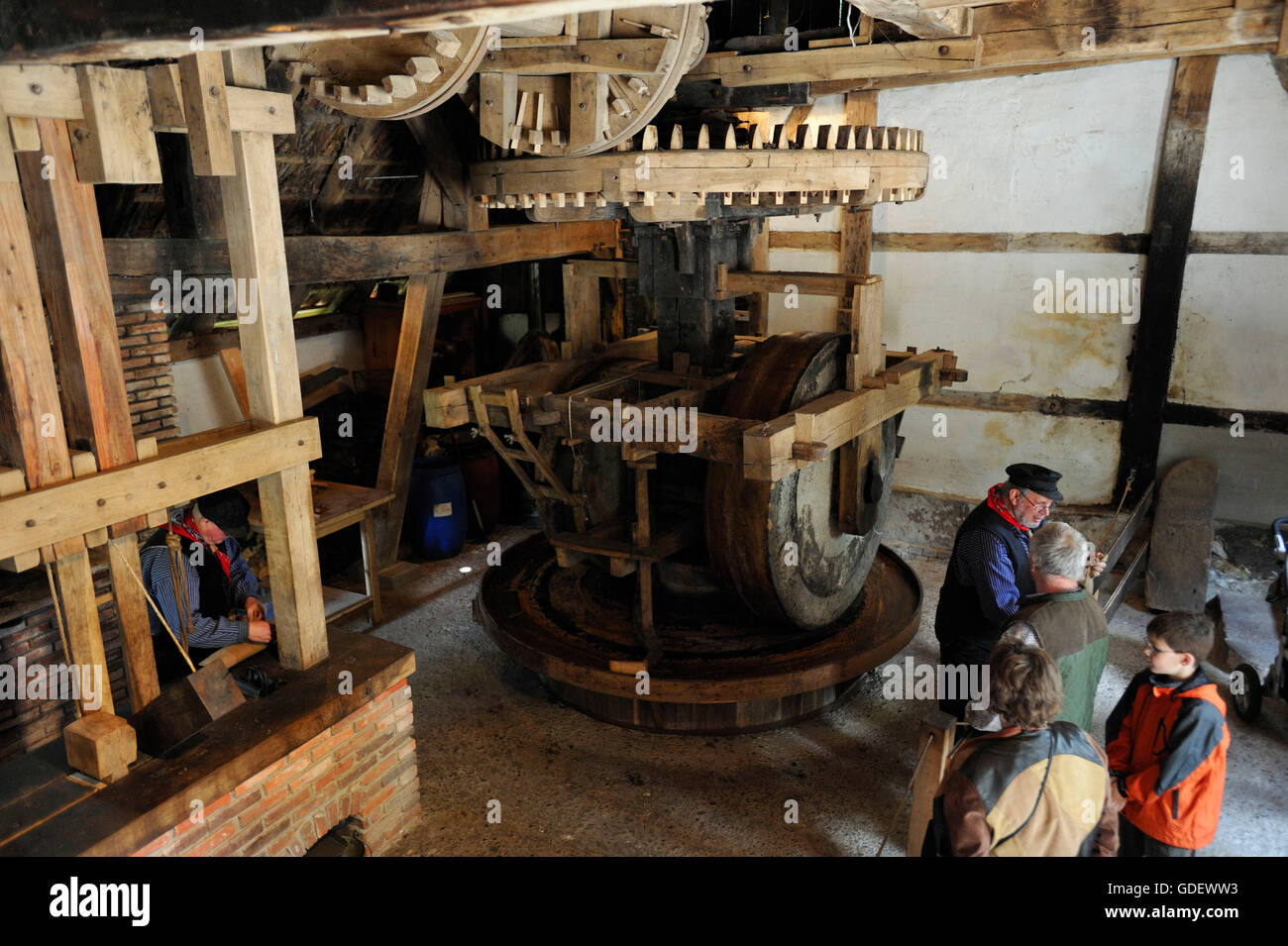 Watermill Herrlichkeit Lage, Lage, Lower Saxony, Germany Stock Photo