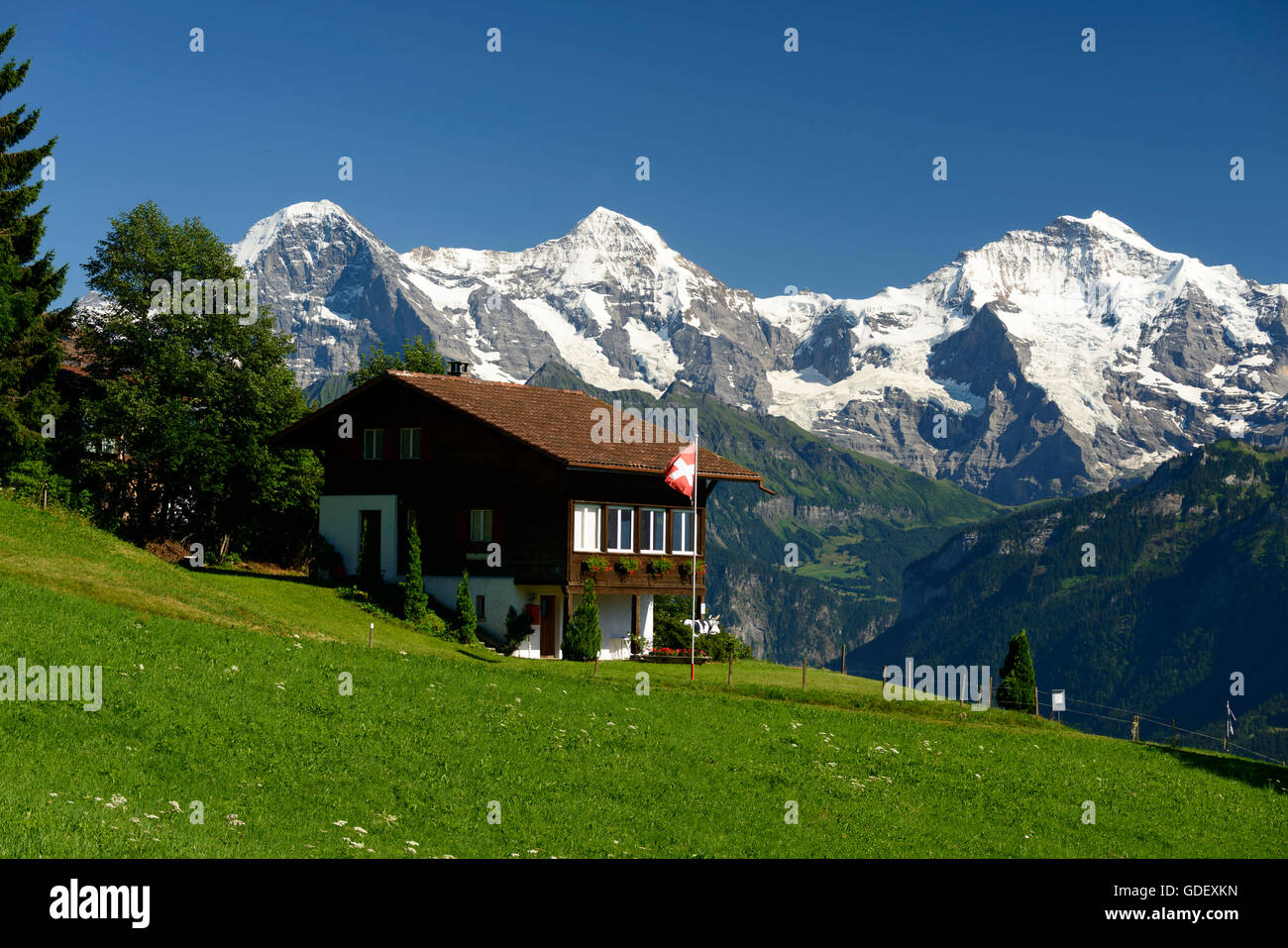 Eiger, Mönch, Jungfrau, Swiss, Mountains Stock Photo - Alamy