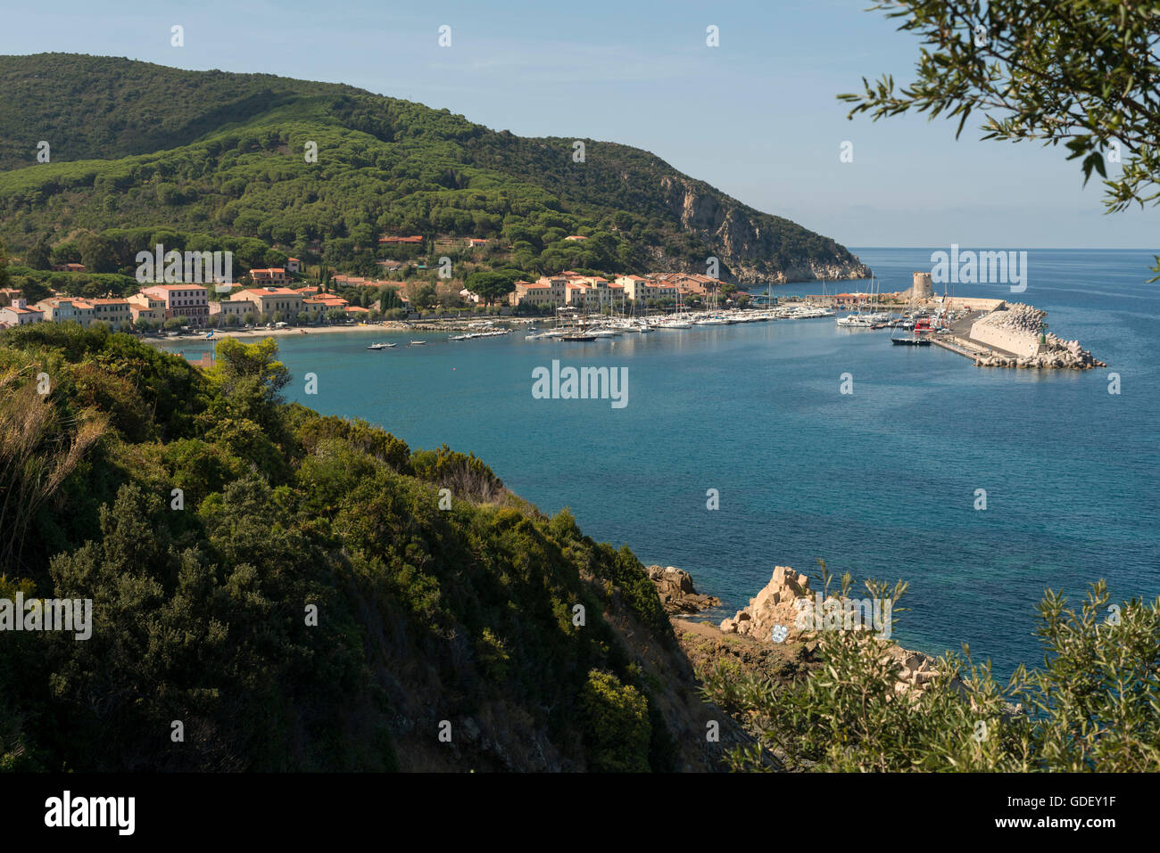 Europe, Italy, Tuscany, Island Elba, Marciana Marina Stock Photo