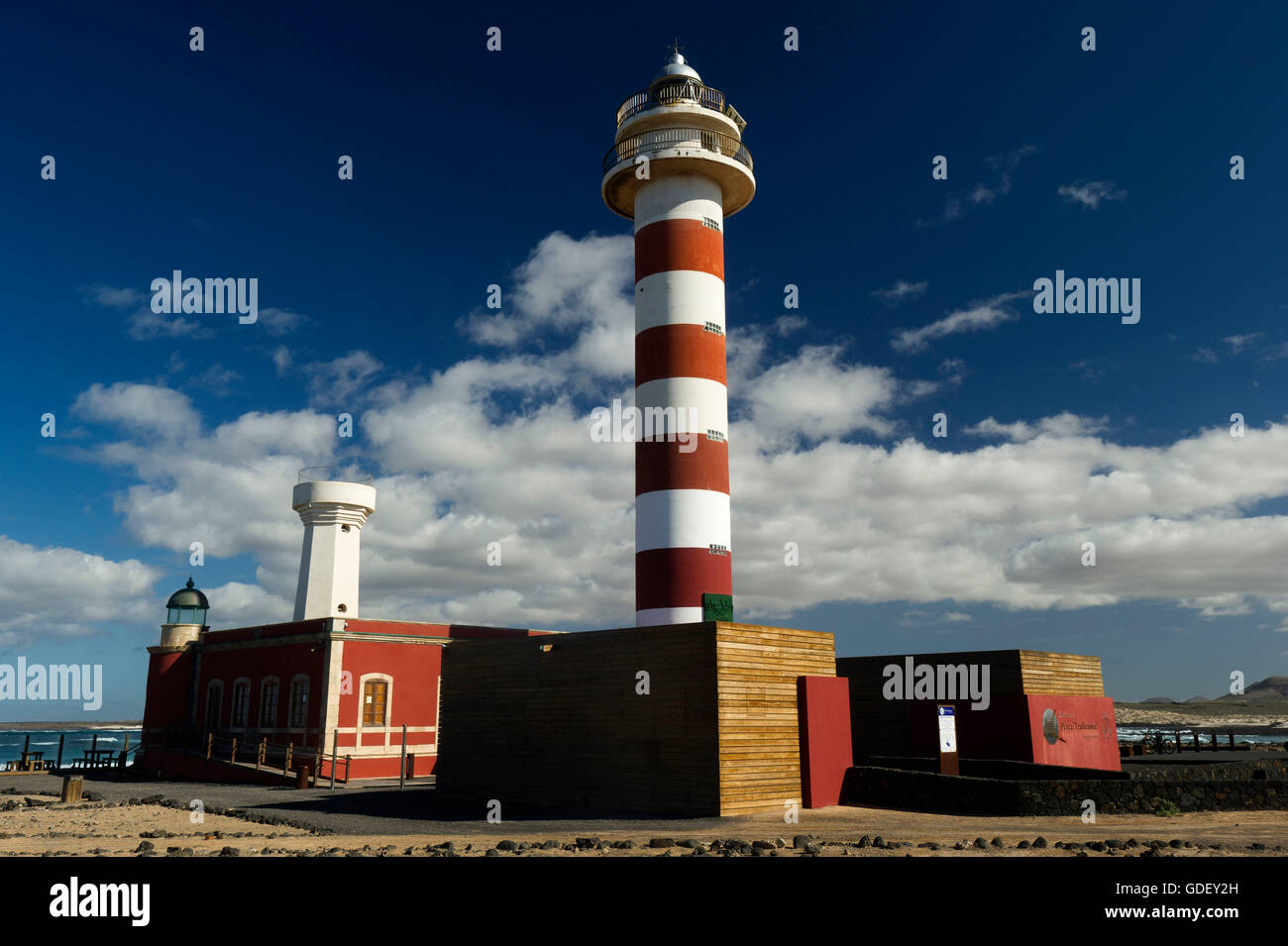 Fuerteventura, Canary Island, Spain, El Cotillo, Lighthouse, Faro de El Toston, Museo de la Pesca Tradicional Stock Photo