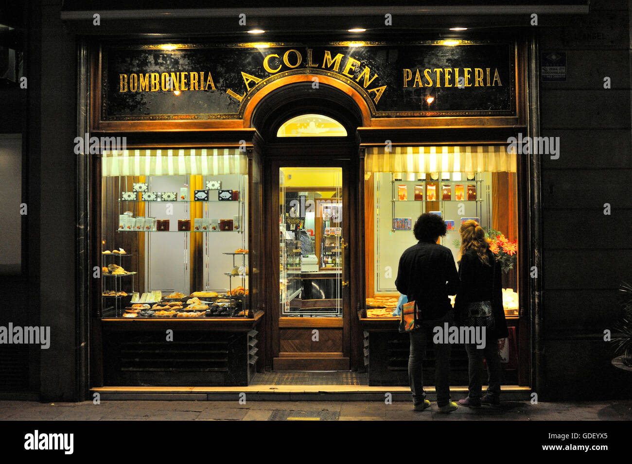 Cake shop, Barcelona, Catalonia, Spain Stock Photo Alamy