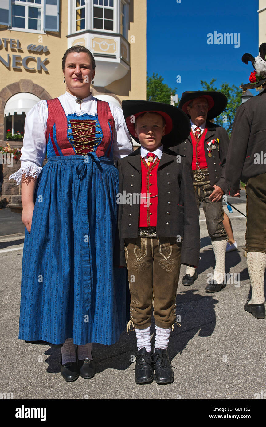 Traditional Costumes in St. Ulrich, Alta Badia, South Tyrol, Italy Stock  Photo - Alamy
