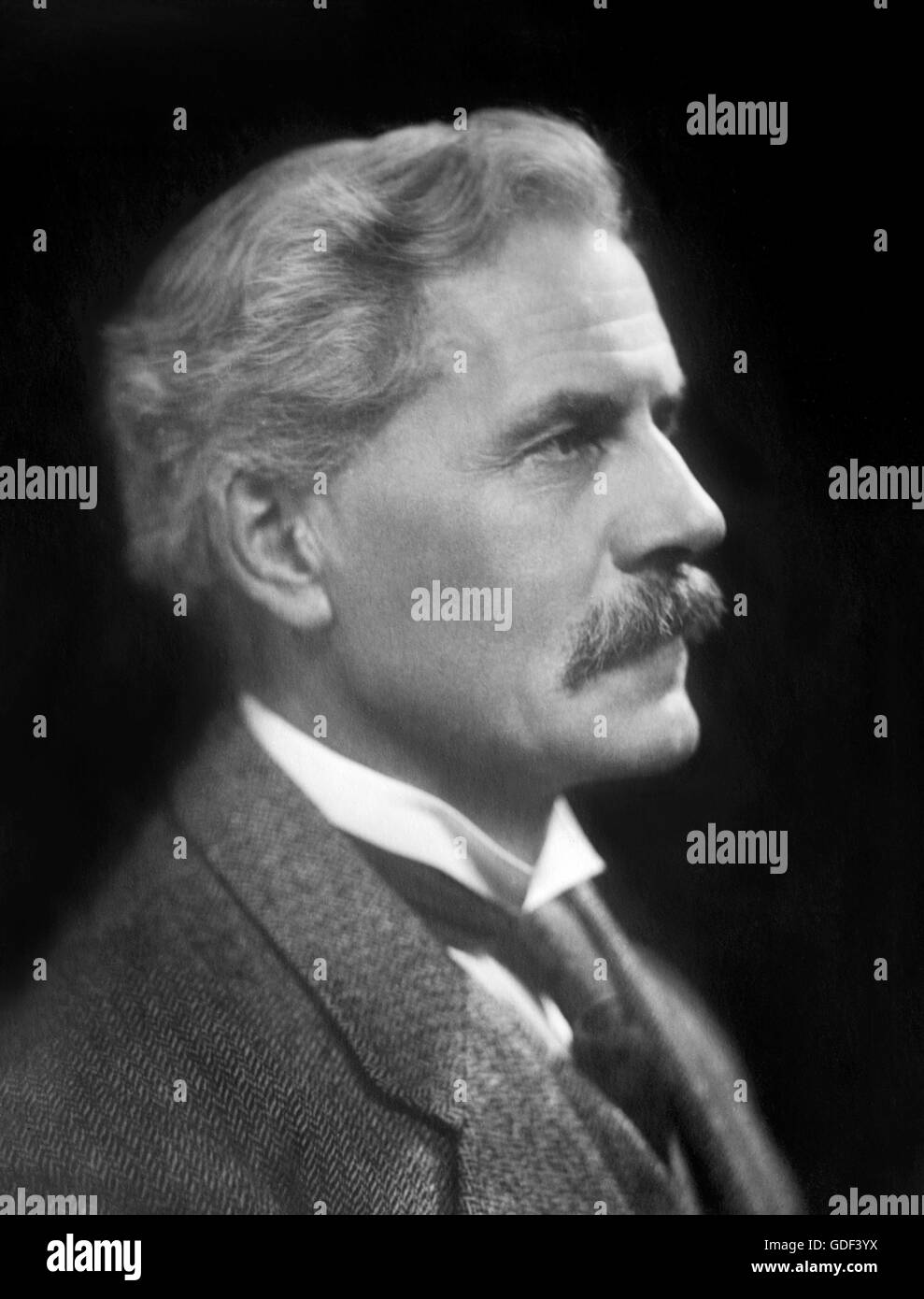 Ramsay Macdonald. Portrait of the British Labour party Prime Minister, James Ramsay MacDonald (1866-1937), from Bain News Service, c.1925. Stock Photo