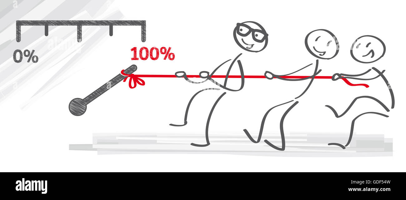 Great things happen when teams pull together Stock Photo Alamy