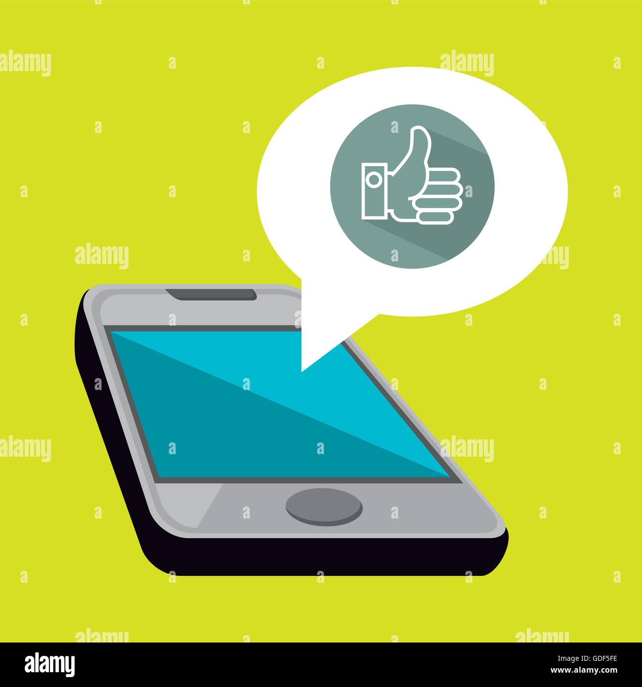 smartphone and hand isolated icon design Stock Vector Image & Art - Alamy